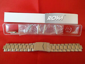 【貨物輸送無料】ウォッチ ステンレススチールウォッチストラップストレートエンドrowi stainless steel watch strap 22粍 straight ends with deployment clasp 腕時計-男女兼用腕時計