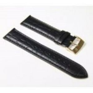 【送料無料】腕時計　ブレスレットモントルルザードノワールラージュールオショワブークルドリーbracelet montre lezard noir largeur au choix boucle doree