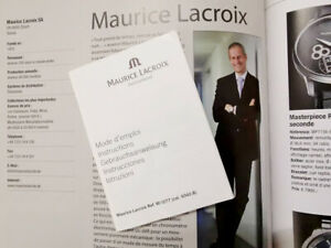 【送料無料】腕時計　モードダンプロイインストションモーリスロワクロノグラフクォーツキャリバーmode demploi instructions maurice lacroix chronographe quartz calibre 5040 b