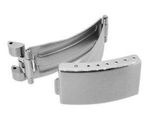 【送料無料】腕時計　ミノットクラスプステンレスクラスプシルバーマットブラシminott ersatzschliese 16mm edelstahl faltschliese silbern matt geburstet 34190