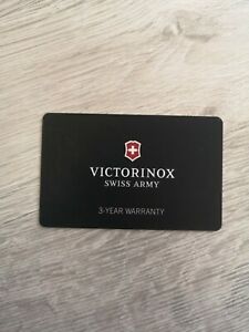 【送料無料】腕時計　ビクトリノックススイスカードvictorinox swiss army warranty card blank