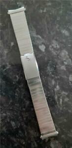【送料無料】腕時計　ヴィンテージアゴンスチールストラップブレスレットロゴvintage agon 19mm steel wristwatch strap bracelet prancing horse logo nos