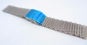 【貨物輸送無料】ウォッチ ヘビーシャークメッシュブレスレットステンレスheavy shark mesh bracelet with deployment 24,22粍 quality stainless steel 腕時計-男女兼用腕時計
