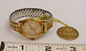 【送料無料】腕時計　ウォルサムレディースゴールドジュエルタグスイスwaltham womens gold filled 15 jewel wristwatch 1970s with tag swiss made