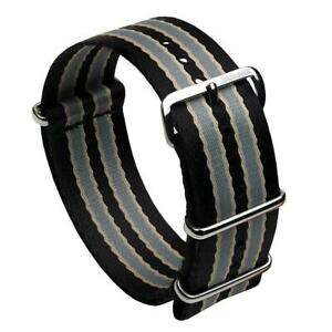 【送料無料】腕時計　クラシックボンドヘリンボーンニューボンドナイロンウォッチストラップclassic bond herringbone nato bond nylon watch strap by zuludiver 18 20 22mm