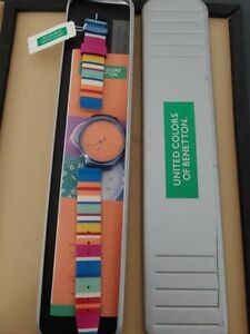 【送料無料】腕時計　オロロジョヴィンテージベネトンファンツィオナンテボックスヴィンテージorologio vintage benetton funzionante box vintage watch