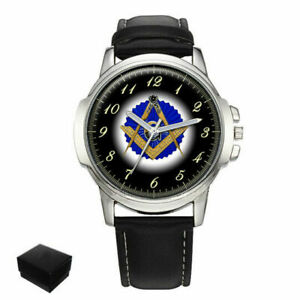 【送料無料】腕時計 スクエアコンパスフリーメーソンメイソンメンズsquare amp; compasses masonic mason gents mens wrist watch gift engraving
