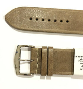 即発送可能 腕時計 ブレスレットストラップモントルシェブローブリュットマロン C29 Bracelet Strap Montre Zrc Cuir Chevreau Brut Marron 24 Mm Largeur Neuf 44 Hokushin 楽天1位 Www Zsystem In