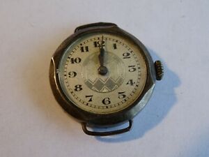 【送料無料】腕時計　ホルロジュリーヴィンテージモントルマカニークアルジャンポインオンクラベhorlogerie vintage montre mecanique argent poincon crabe
