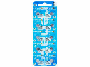 【送料無料】腕時計　レナータピラバタリアオロロギフリー10 x renata 346 pila batteria orologio mercury free silver oxide sr712sw 155v