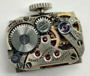 【送料無料】腕時計 ヴィンテージジラールペルゴカルvintage girard perregaux cal 52 17 jewel watch movement running