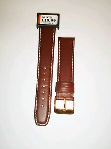 【送料無料】腕時計　コンドルブラウンレザーストラップ condor brown genuine leather 20mm watch strap