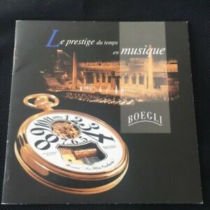 【貨物輸送無料】ウォッチ カタログカタログモントレスルプレステージデュテンプスアンムジークwatch catalog  catalogue montres boegli  le prestige du temps en musique 腕時計-男女兼用腕時計