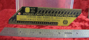 【貨物輸送無料】ウォッチ ゲルマノサイモンメーカーフレキソラウンドクリスタルゲージvtg germanowsimon watch makers gauge for gs flexo round crystals 男女兼用腕時計-腕時計