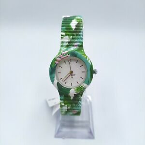 【貨物輸送無料】ウオッチ シリコーンオロロジョドナヒップホップシントゥリノコントラマフィオリorologio donna hip hop cinturino con trama fiori インチ silicone