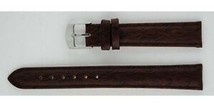 【貨物輸送無料】ウォッチ ブレスレットモントルクワールマロンオートシュbracelet montre cuir marron grain autruche 20粍 男女兼用腕時計-腕時計