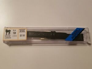 【送料無料】腕時計　ハドリーローマブラックラムスキンウォッチストラップ