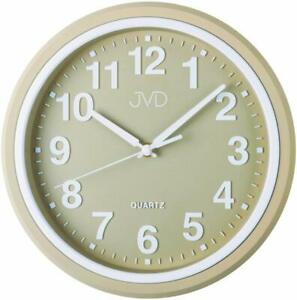 【送料無料】腕時計　ウォールクロッククォーツアナログベージュラウンドwanduhr quarz analog beige rund jvd