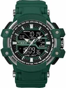 【送料無料】腕時計　タイムスグリーンレジンウォッチインディグロアラームtimex tw5m22800, tactic dgtl green resin watch, indiglo, daydate, alarm
