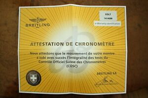 【送料無料】腕時計　ブライトリングウォッチマニュアルブックガイドbreitling watch instruction manual book guide booklet cosc certificat paper colt