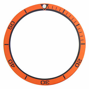 【送料無料】腕時計 ベゼルオレンジreplacement bezel insert orange for watch 38mm x 3150mm
