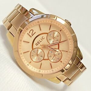 【送料無料】腕時計　ペイトンローズゴールドステンレスrelic payton 35mm womens rose gold stainless multifunction watch zr15698