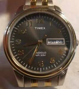 【送料無料】腕時計　タイムスインディグロデーtimex indiglo day date 30m wrist watch