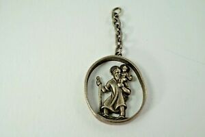 【送料無料】腕時計　ビンテージシルバーウォッチペンダントオブセントクリストファーvintage silver watch fob or pendant of st christopher 14,585円