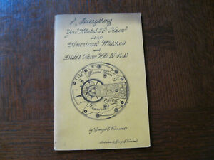 【送料無料】腕時計　アメリカゲロジタウンゼントalmost everything you wanted to know about american watches geroge townsend 1971