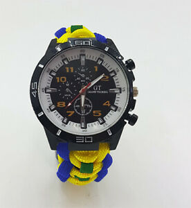 【送料無料】腕時計　ロイヤルフッサールカラーストラップパラコードウォッチparacord watch in the queens royal hussars coloured strap a great gift