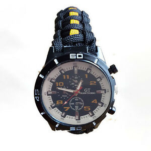 【送料無料】腕時計　グロスターパラコードウォッチparacord watch with gloucester regiment glr colours a great gift