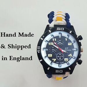 【送料無料】腕時計　クイーンズパラコードウォッチparacord watch in queens regiment colours