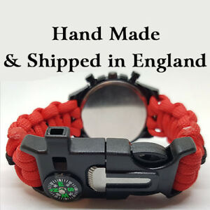 【送料無料】腕時計　パラコードウォッチparacord watch with the special investigation branch sib colours a great gift