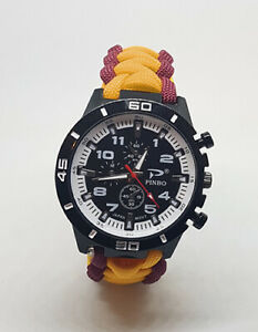 【送料無料】腕時計　パラコードウォッチチェシャーparacord watch cheshire regiment colours