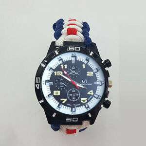 【送料無料】腕時計　ブルワークパラコードウォッチparacord watch with hms bulwark hmb colours a great gift