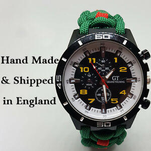 【送料無料】腕時計　ウスターパラコードウォッチparacord watch with the worcester regiment colours a great gift