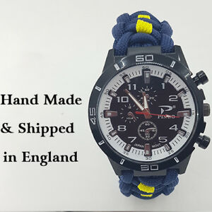 【送料無料】腕時計　ウェールズパラコードウォッチparacord watch with the princess of wales royal regiment pwrr colours