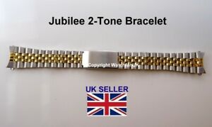 【送料無料】腕時計　スチールトーンジュビリーブレスレットカーブフィットsteel 2tone jubilee bracelet with curved fits rlx 18mm 20mm 22mm