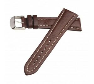 【送料無料】腕時計　ブラウンレザーウォッチストラップハドリーローマbrown leather watch strap hadley roma ms886 free shipping