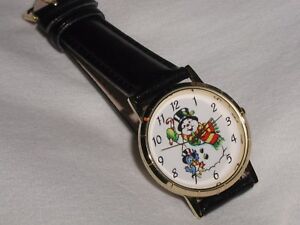 【送料無料】腕時計　クリスマスプレゼントsnowman watch christmas gift to wear all winter