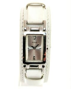 【送料無料】腕時計　ホワイトレザーストラップレディースカジュアルウォッチguess g66599l ladies casual watch with white leather strap