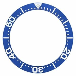 【送料無料】腕時計　ベゼルreplacement bezel insert blue for watch 43mm x 34mm