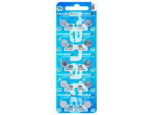 【送料無料】腕時計 レナータピラバタリアオロロギフリー10 x renata 380 pila batteria orologio mercury free silver oxide sr936w 155v