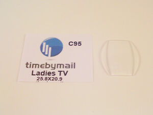【送料無料】腕時計　ロンジンテレビガラスクリスタルスペアパーツfor longines fits ladies tv watch replacement glass crystal spare part c95