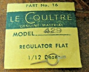 【送料無料】腕時計　ルクルトレギュレータフラットモデルパーツlecoultre regulator flat model 429 part 16