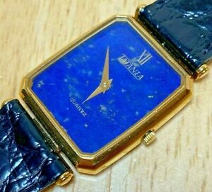 【送料無料】腕時計　ヴィンテージメンズマイクロゴールドメッキアナログクォーツウォッチバッテリーvintage tatania mens 10 micro gold plated analog quartz watch hours~ battery