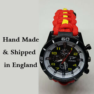 【送料無料】腕時計　アレクサンドラサービスパラコードウォッチparacord watch in queen alexandras royal naval nursing service qarnns colors