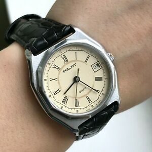 【送料無料】腕時計　ソクォーツロシアミネラルクリスタルソレアテストsoviet poljot quartz mchz1 date russian watch mineral crystal ussr rare tested