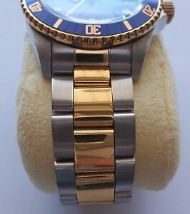 【送料無料】腕時計　エンドステンレスツートーンブレスレットインビクタ20mm curved end stainless steel two tone bracelet fits invicta 8928ob 8928 ob