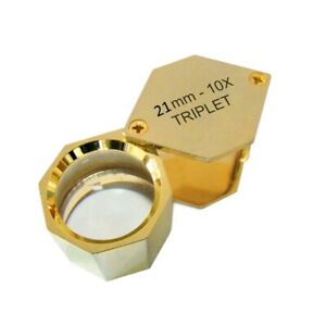 【送料無料】腕時計　トリプレットヴィシコンゴールドレザーバッグtriplet lupe visicon gold 21x10 by bullonge mit ledertasche